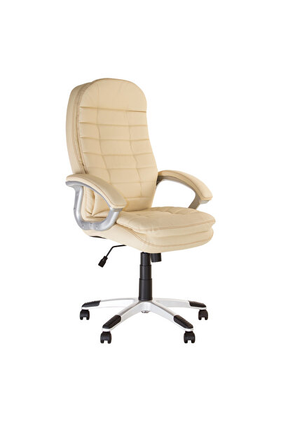 Concept Mobili Εκτελεστική καρέκλα EXPRESS, Κρεμ οικολογικό Δερμάτινο