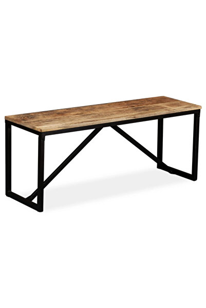 Concept Bancă din lemn masiv de mango, 110 x 35 x 45 cm