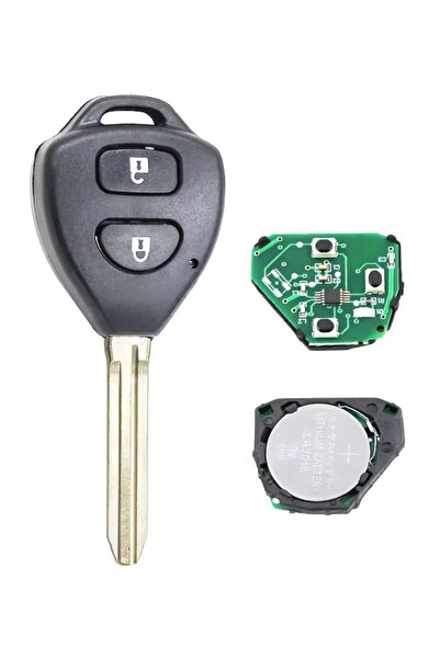 TECHSTAR Πλήρες κλειδί αυτοκινήτου με τηλεχειριστήριο συμβατό με Toyota RAV4,...