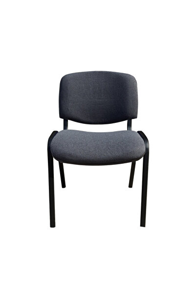 Concept Mobili Πολυθρόνα επισκέπτη GOA BLACK, σκούρο γκρι ύφασμα Cagliari