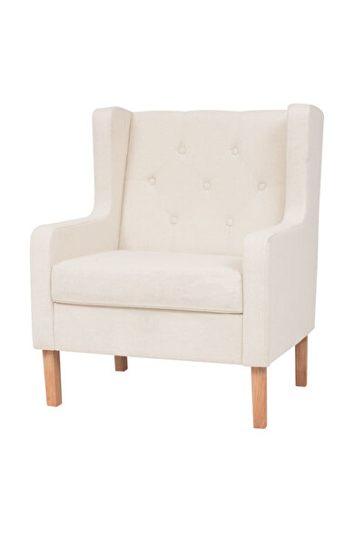 Concept Πολυθρόνα, κρεμ λευκό, ύφασμα