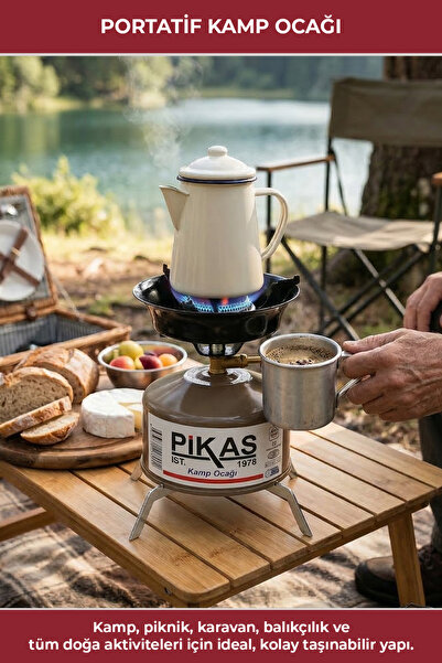 Pikas Iksa Devrilmez Ayaklı Portatif Kamp Ocağı,