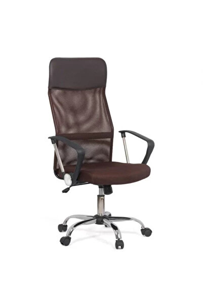 Concept Mobili Ανατομικό καρέκλα γραφείου TAZZ Mesh/Eco- Δερμάτινο Brown