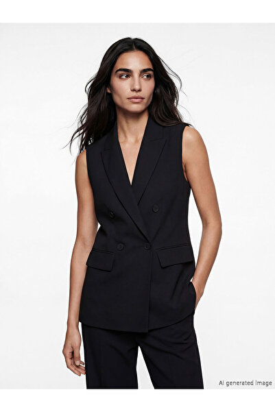 LC Waikiki RMZ GİYİM FARKIYA Kr بأزرار على الجهتين oba سترة كلاسيكية للسيدات