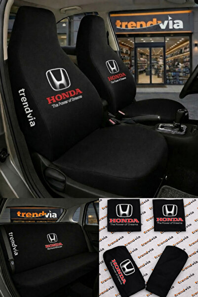 trivexa Honda Logolu Oto Koltuk Kılıfı Ön Arka Set – Penye Likralı Universal ...