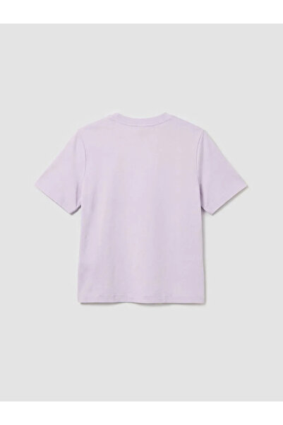LC Waikiki Γυναικείο μπλουζάκι LCW Vision Lilac Crew Neck