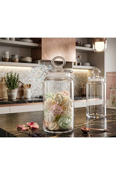Paşabahçe 1 Adet 1130 cc Vakumlu Cam Kapaklı Kavanoz (Kitchen Slim)