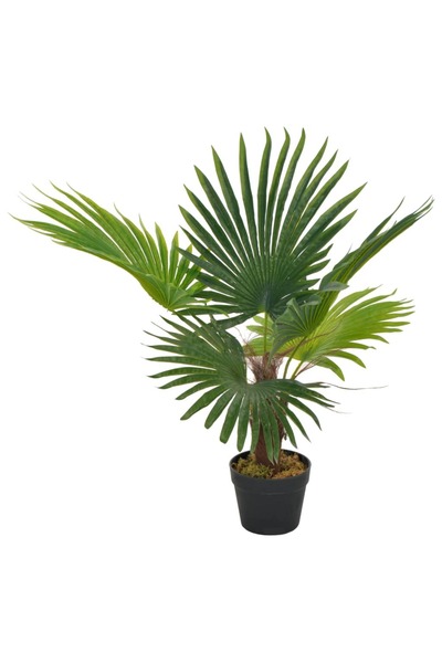Concept Plantă artificială palmier cu ghiveci, verde, 70 cm