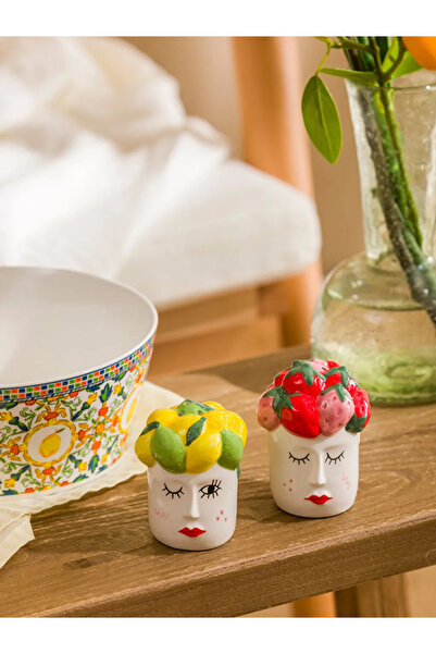 LC Waikiki مجموعة ملاعق الملح والفلفل السيراميكية المختلطة من LCW HOME