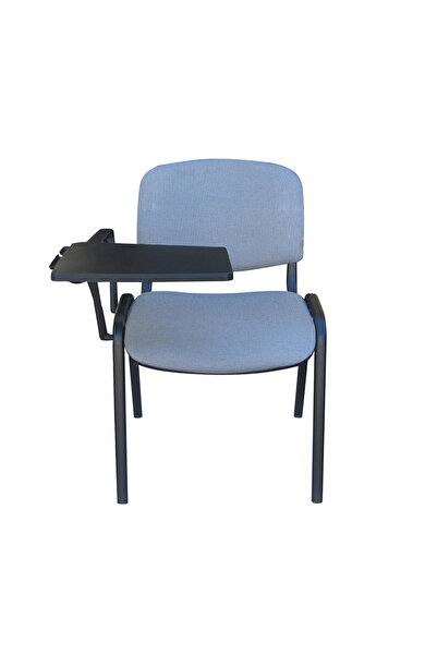 Concept Mobili GOA BLACK καρέκλα επισκέπτη με τραπέζι, γκρι-μαύρο ύφασμα Cagl...