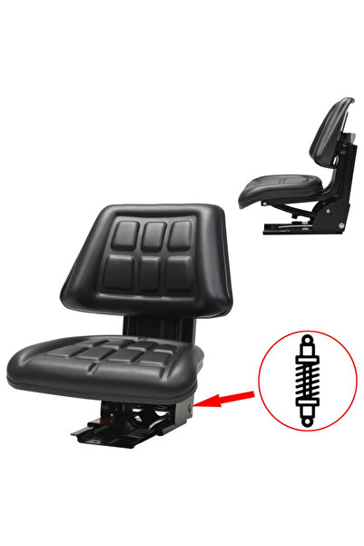 Concept Scaun de tractor cu suspensie Negru