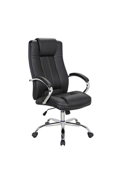 Concept Mobili Εκτελεστική καρέκλα GRACE, μαύρη, οικολογικό Δερμάτινο