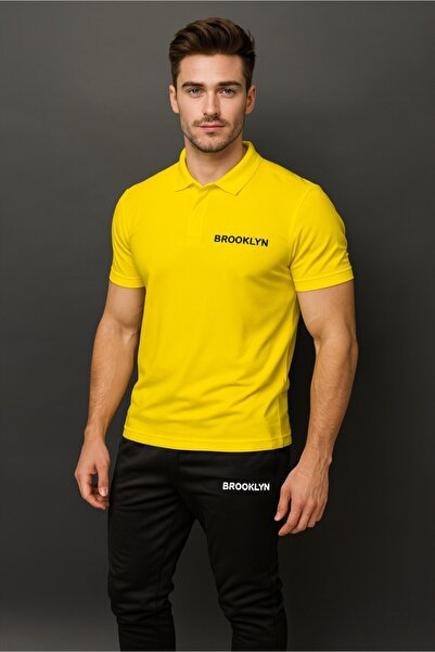 ByFourMan Polo Yaka Brooklyn Printed Scuba Tracksuit Set (a Quality)