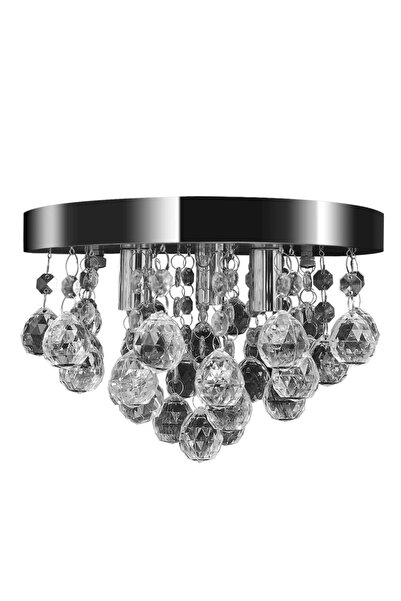 Concept Chandelier with crystals, chrome design