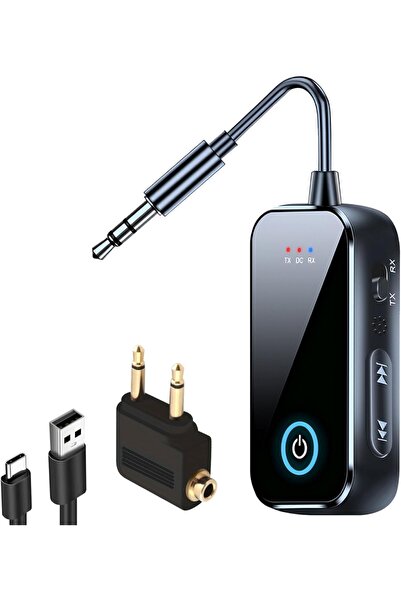 TECHSTAR Προσαρμογέας ήχου Bluetooth 6.0 T80 TX/RX 2 σε 1, υποδοχή 3,5 mm, δι...