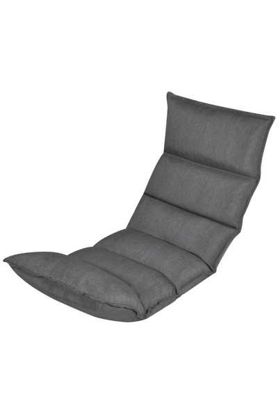 Concept Πτυσσόμενη ξαπλώστρα δαπέδου, γκρι, υφασμάτινη