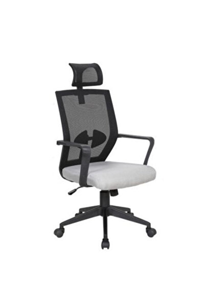 Concept Mobili Πολυθρόνα SEA Executive, Μαύρο/Γκρι, Mesh/Ύφασμα