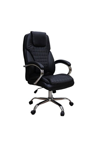 Concept Mobili Scaun de birou directorial GARCON, piele ecologica, negru