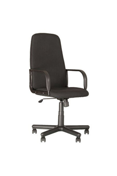 Concept Mobili Διευθύνουσα καρέκλα MIRA, ύφασμα Cagliari σε μαύρο χρώμα