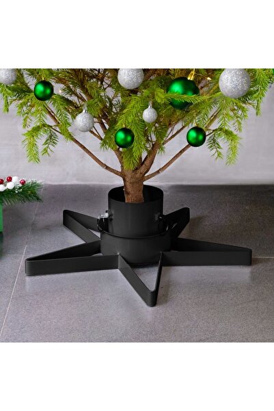 Concept Βάση για χριστουγεννιάτικο δέντρο, μαύρη, 47x47x13,5 εκ.