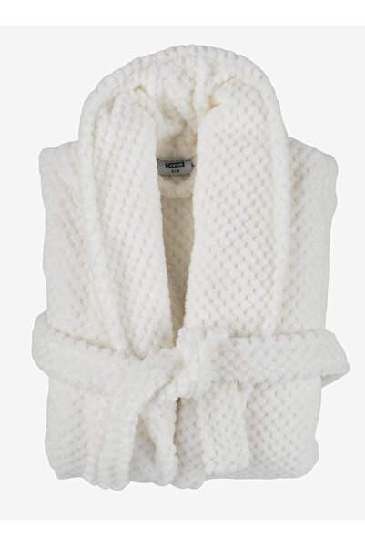 RootRise رداء حمام NITTA Plus من ميكرو NITTA مقاس S/M باللون الأبيض