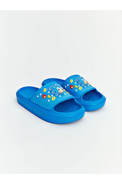 LC Waikiki Blue Printed Baby Boy Slipper