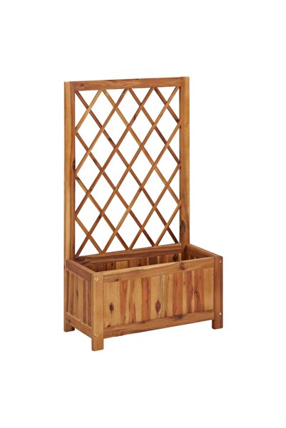 Concept Strat înălțat de grădină cu spalier, lemn masiv de acacia