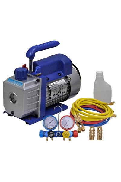 Concept Pompă de vid cu etapă unică, cu set de manometre cu 4 porturi