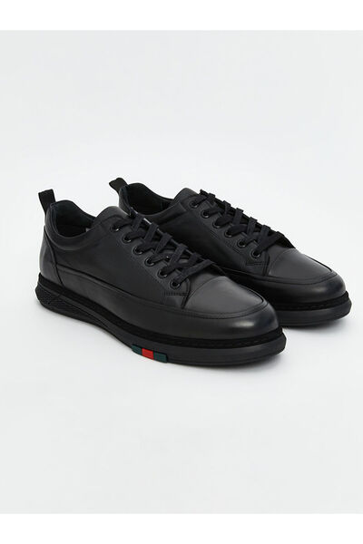 LC Waikiki Men's Black Lace-Up Sneakers