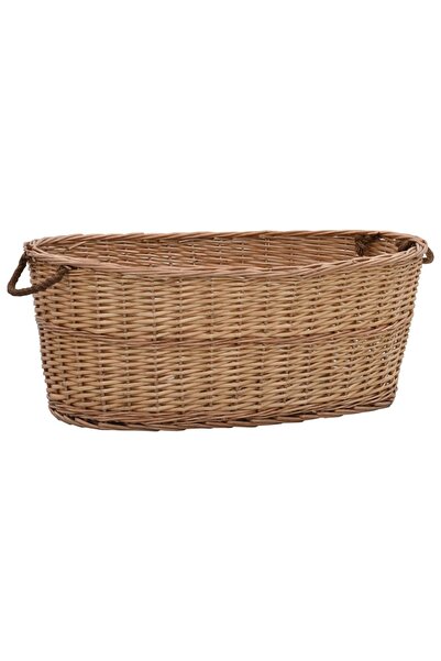 Concept Καλάθι καυσόξυλων με λαβές μεταφοράς 88x57x34 εκ. ιτιά