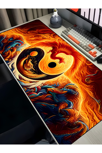 Charmbi Ying Yang 40X90 Procontrol Mouse Pad Gaming Mousepad Non-Slip Sole La...
