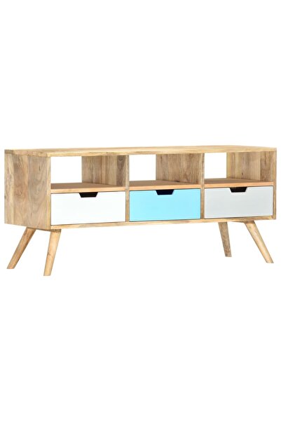 Concept Comodă TV, 110 x 35 x 48 cm, lemn masiv de mango