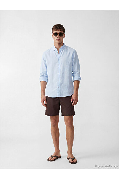 LC Waikiki Καφέ ανδρικό μαγιό μέχρι το γόνατο