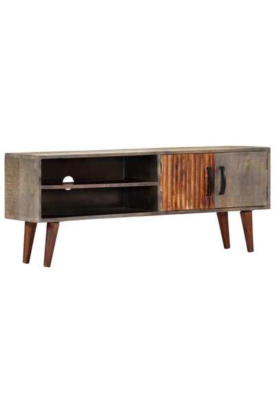 Concept Comodă TV, 130 x 30 x 46 cm, lemn masiv de mango nefinisat