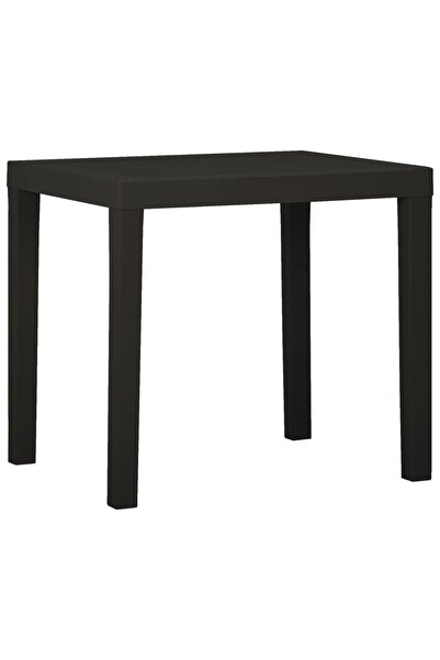Concept Τραπέζι κήπου, ανθρακί, 79x65x72 cm, πλαστικό