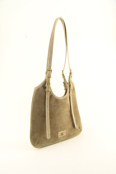 QUB CLUB Women's Adjustable Strap Pack Genuine Suede Leather Shoulder Bag