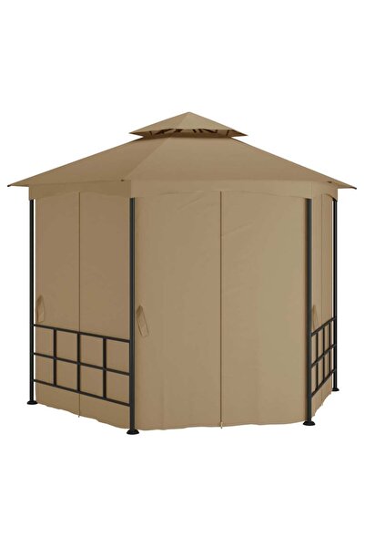 Concept Κιόσκι με πλαϊνά τοιχώματα, γκρι-μπεζ, 3,1x2,7 μ.