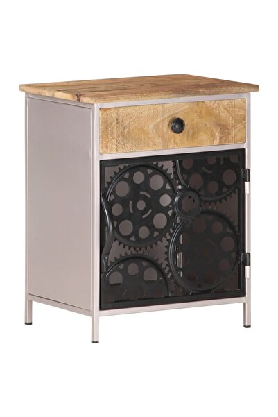 Concept Noptieră, 40x30x50 cm, lemn masiv de mango nefinisat