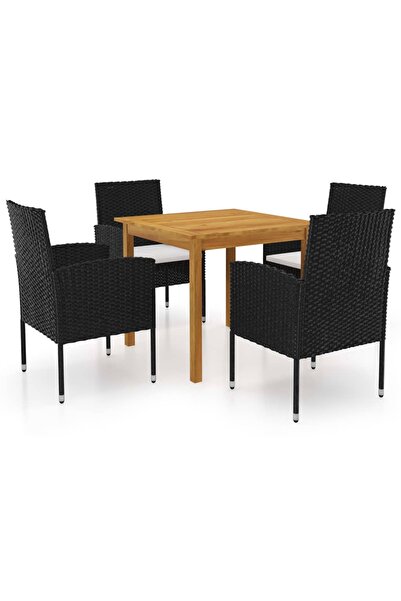 Concept Σετ επίπλων κήπου, 5 τεμάχια, μαύρο