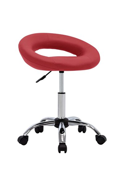 Concept Scaun de bucătărie pivotant, roșu vin, piele ecologică