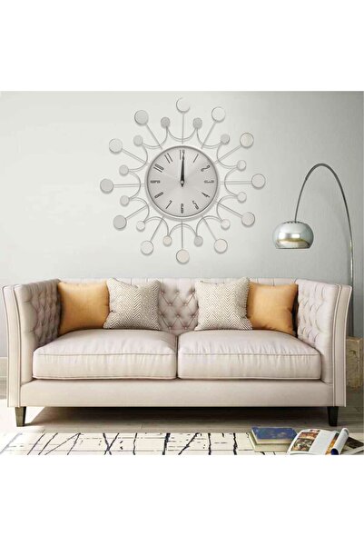 Concept Ceas de perete, argintiu, 40 cm, metal