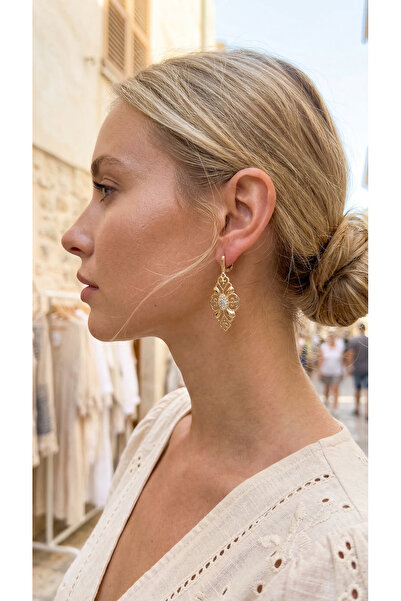 MATCHAMUSE Vip Xuping Vintage Gold Crafted Steel Earrings