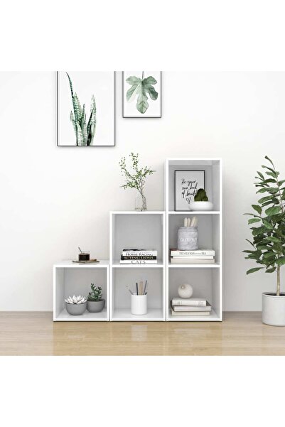 Concept Σετ ντουλαπιών τηλεόρασης, 3 τεμάχια, λευκό, μοριοσανίδα