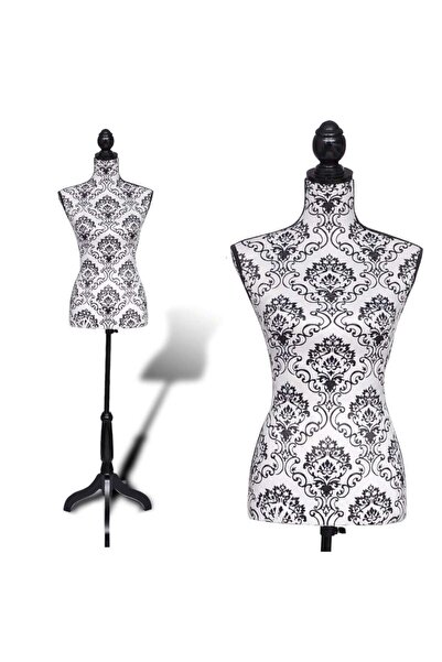 Concept Manechin bust pentru dame, alb și negru