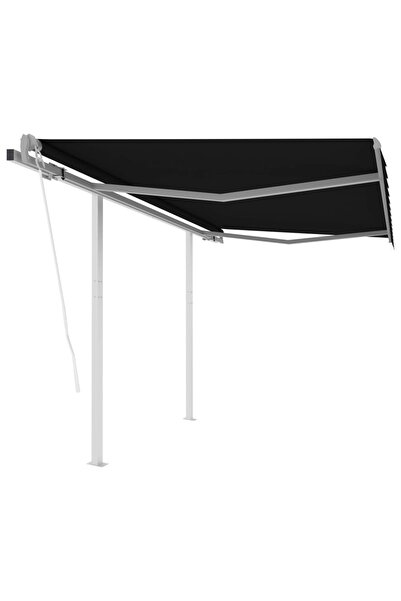Concept Copertină retractabilă automat cu stâlpi, antracit, 3x2,5 m