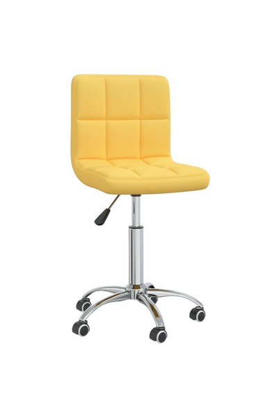 Concept Scaun de bucătărie pivotant, galben muștar, material textil