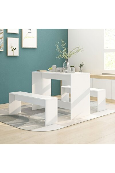 Concept Σετ επίπλων κουζίνας, 3 τεμάχια, λευκό, μοριοσανίδα