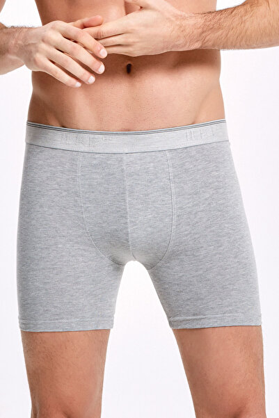 İlke Men's Cotton Stretch Fabric Long Boxer Set in Box of 6