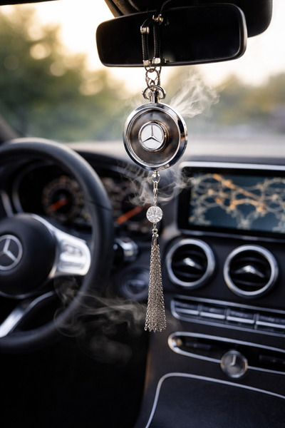 LİNALP Mercedes Araç İçi Koku Difüzör Lüks Asma Oto Parfüm Uzun Süre Kalıcı