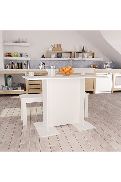 Concept Τραπέζι κουζίνας, λευκό, 110x60x75 cm, μοριοσανίδα
